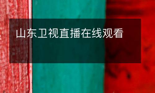 山東衛(wèi)視直播在線觀看